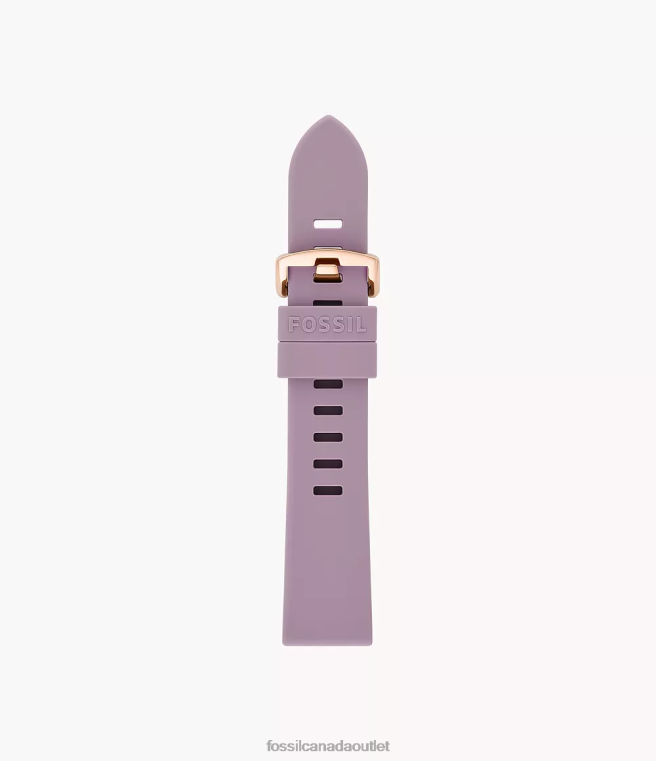 Fossil Accessory Women Lavender 20mm Silicone Strap D2VPL158