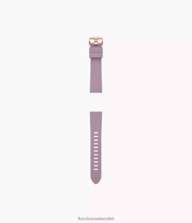 Fossil Accessory Women Lavender 20mm Silicone Strap D2VPL158