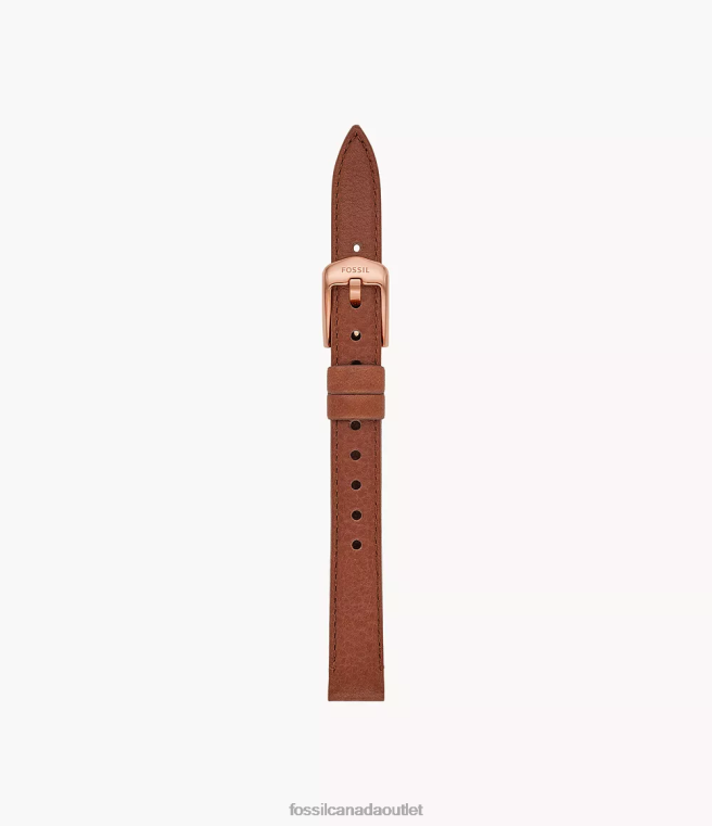 Fossil Accessory Women Medium Brown 12mm LiteHide Leather Strap D2VPL122