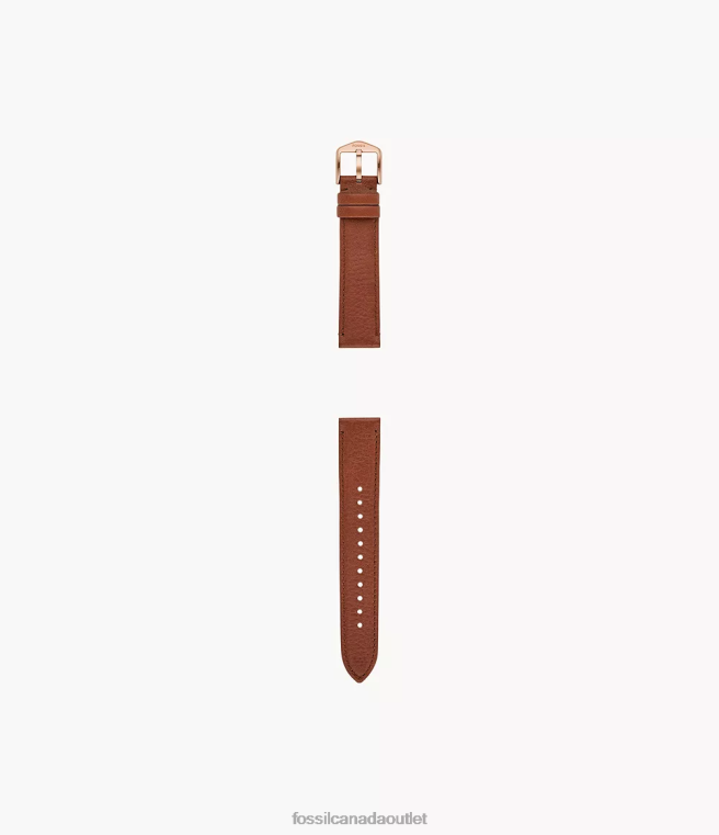 Fossil Accessory Women Medium Brown 18mm LiteHide Leather Strap D2VPL145