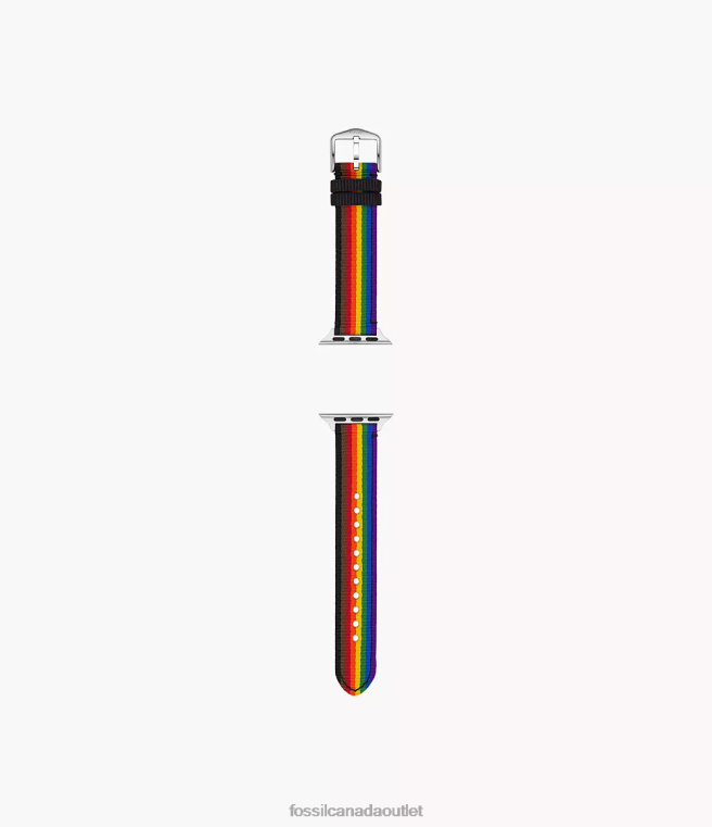 Fossil Accessory Women Rainbow 38mm/40mm/41mm rPET Band for Apple Watch D2VPL243