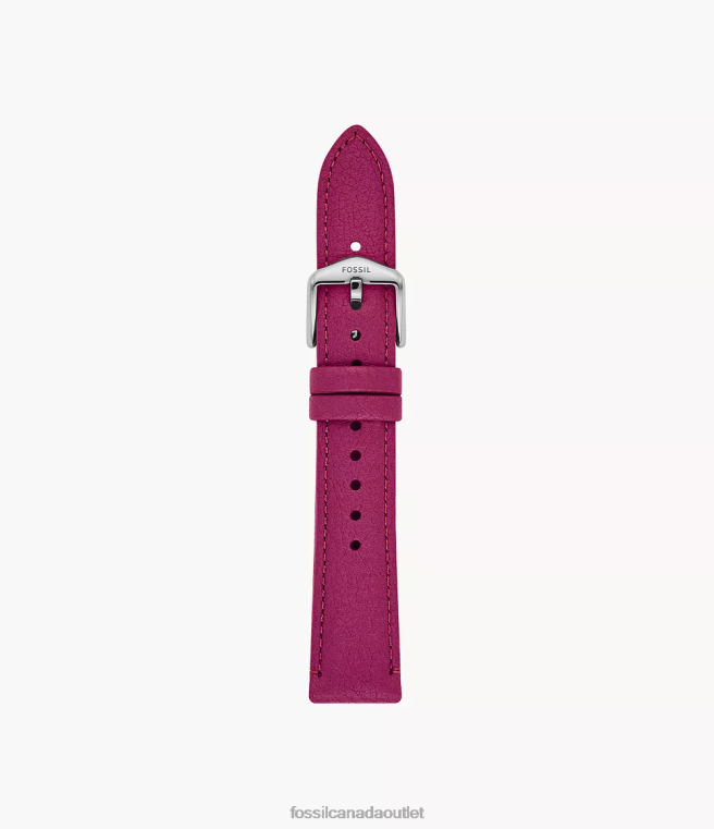 Fossil Accessory Women Raspberry 18mm LiteHide Leather Strap D2VPL211