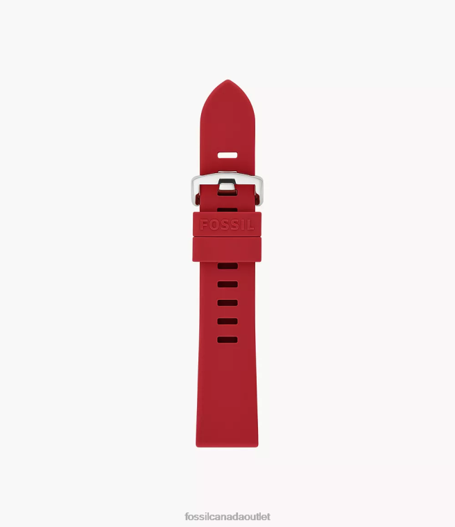 Fossil Accessory Women Red 20mm Silicone Strap D2VPL156