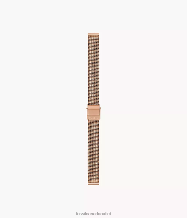 Fossil Accessory Women Rose Gold-Tone 12mm Stainless Steel Mesh Bracelet D2VPL127