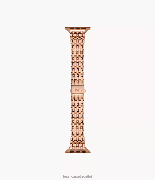 Fossil Accessory Women Rose Gold-Tone 38mm/40mm/41mm Stainless Steel Band for Apple Watch D2VPL169
