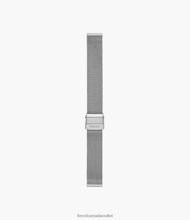 Fossil Accessory Women Silver 16mm Stainless Steel Mesh Bracelet D2VPL135