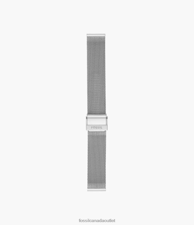 Fossil Accessory Women Silver 18mm Steel Mesh Bracelet D2VPL142
