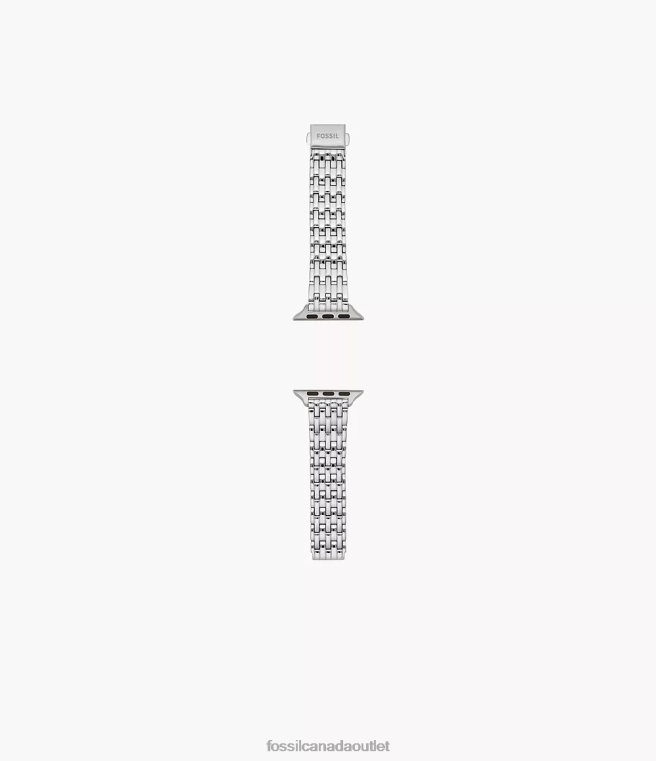 Fossil Accessory Women Silver 38mm/40mm/41mm Stainless Steel Band for Apple Watch D2VPL170