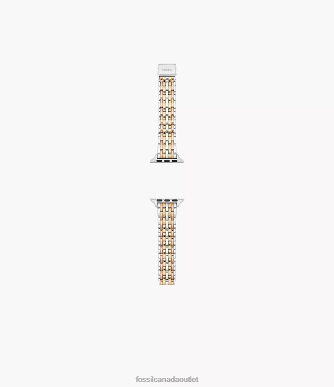 Fossil Accessory Women Tri-Tone 38mm/40mm/41mm Stainless Steel Band for Apple Watch D2VPL171