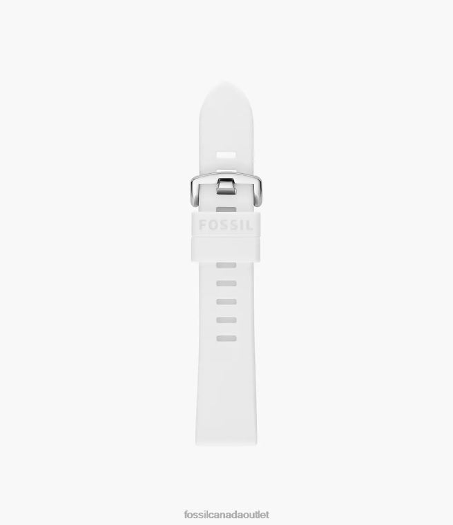 Fossil Accessory Women White 20mm Silicone Strap D2VPL159