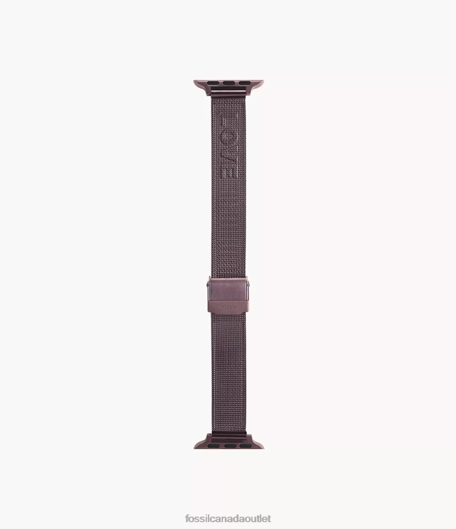Fossil Accessory Women Wine 38mm/40mm/41mm Stainless Steel Mesh Band for Apple Watch D2VPL268